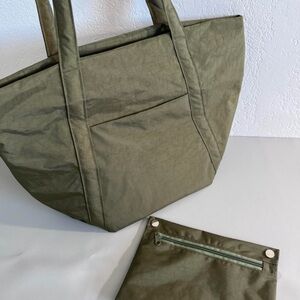 Olive Green Tote Bag